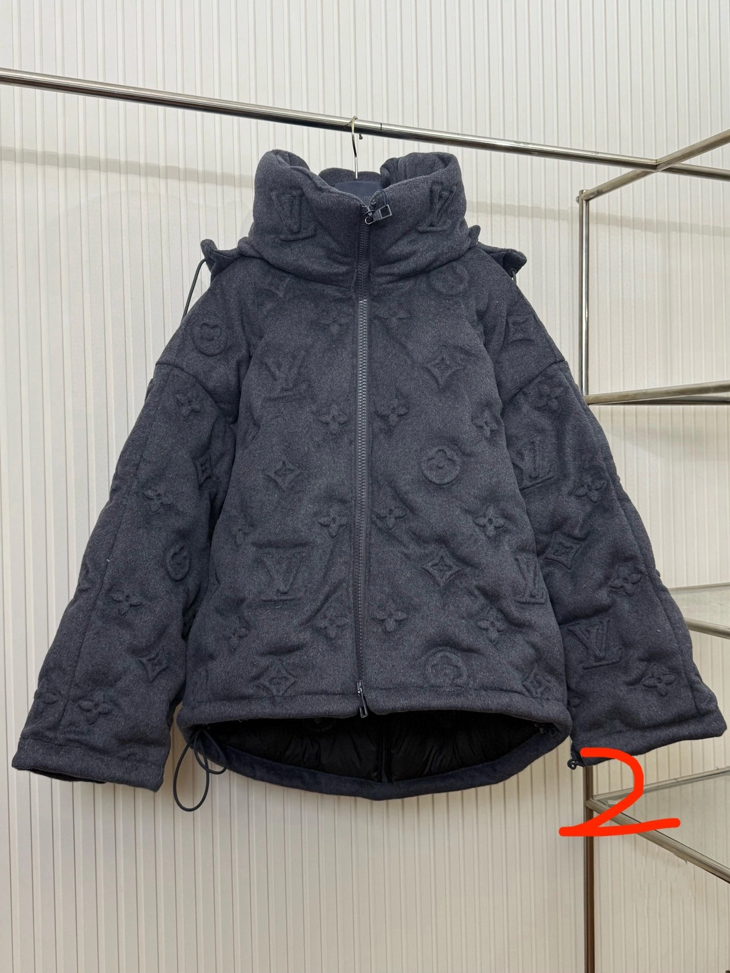 wg.luxury-8V wool Down jacket white goose down 2colour item:E-F405I2295-2H